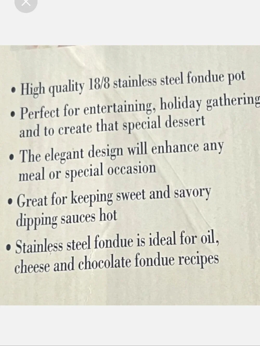 New Vintage Dead Stock Roshco Rotating Stainless Steel Lazy Susan Fondue Set